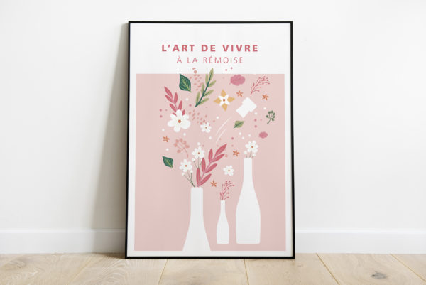 Mockup - Affiche "Bouquet champenois - été"